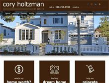 Tablet Screenshot of coryholtzman.com